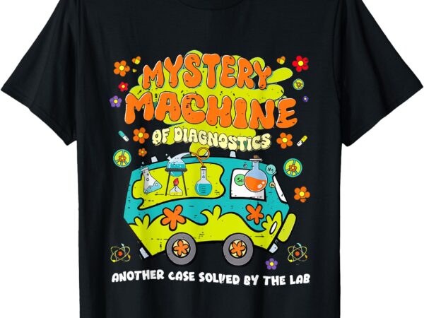 Funny lab week 2025 retro mystery machine of diagnostics t-shirt