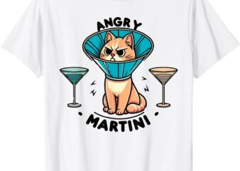 Funny Martini Pun for Cat Lovers T-Shirt