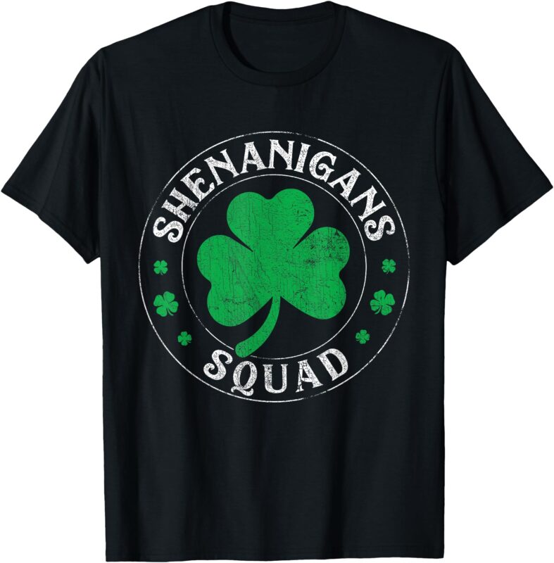 Funny Shenanigans St. Patrick’s Day Squad Matching Group T-Shirt