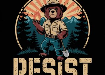 Funny The Resist National Park T-Shirt lb90