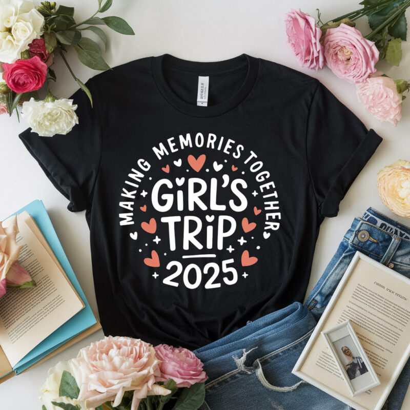 Girls Trip 2025 Cute Girls Weekend 2025 Summer Vacation T-Shirt pa140