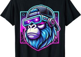Gorilla Birthday Funny Gorilla Boys Adult Girls Family Party T-Shirt