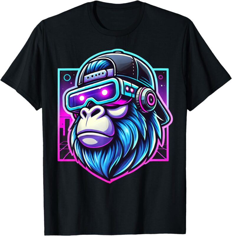 Gorilla Birthday Funny Gorilla Boys Adult Girls Family Party T-Shirt