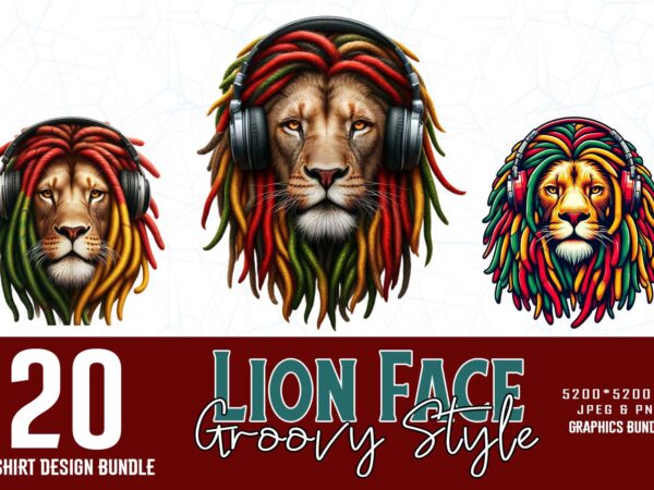 Vintage punk lion lover t-shirt design bundle of 20 designs – download instantly Vintage punk lion lover t-shirt design bundle of 20 designs – download instantly