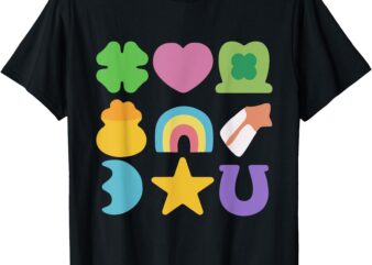 Groovy Lucky Charm Saint Patrick’s Day Women’s Shamrock T-Shirt