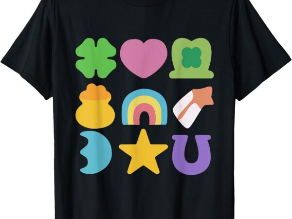 Groovy lucky charm saint patrick’s day women’s shamrock t-shirt