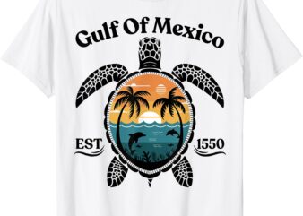 Gulf Of Mexico Turtle Est 1550 Gulf Of Mexico T-Shirt
