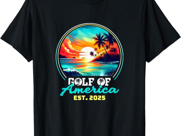 Gulf of usa america shirt est 2025 retro vintage beach t-shirt