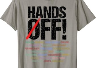 Hands Off Protest Black Logo T-Shirt