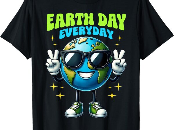 Happy earth day 2025 save the planet earth day everyday kids t-shirt