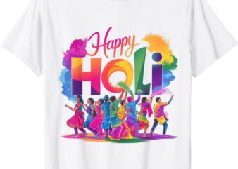 Happy Holi Festival of Colors India Hindu For Women Men Kids T-Shirt