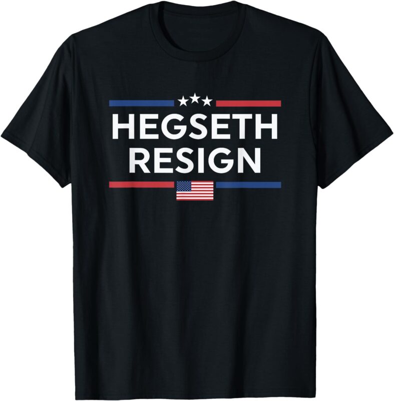 Hegseth Resign US Flag T-Shirt