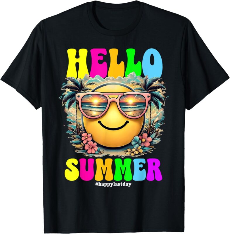Hello Summer Boy Girls Last Day Of School End Of School Year T-Shirt