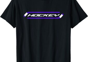 Hockey – Stylish – Simple – Hockey Player_Fan T-Shirt
