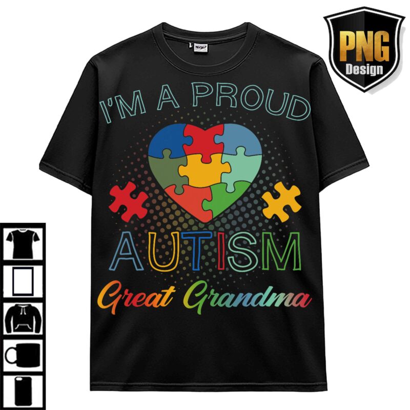 April Wear Blue Autism Awareness Be Kind Animal Elephant Dinosaur Puzzle T-Shirt Design 20 PNG