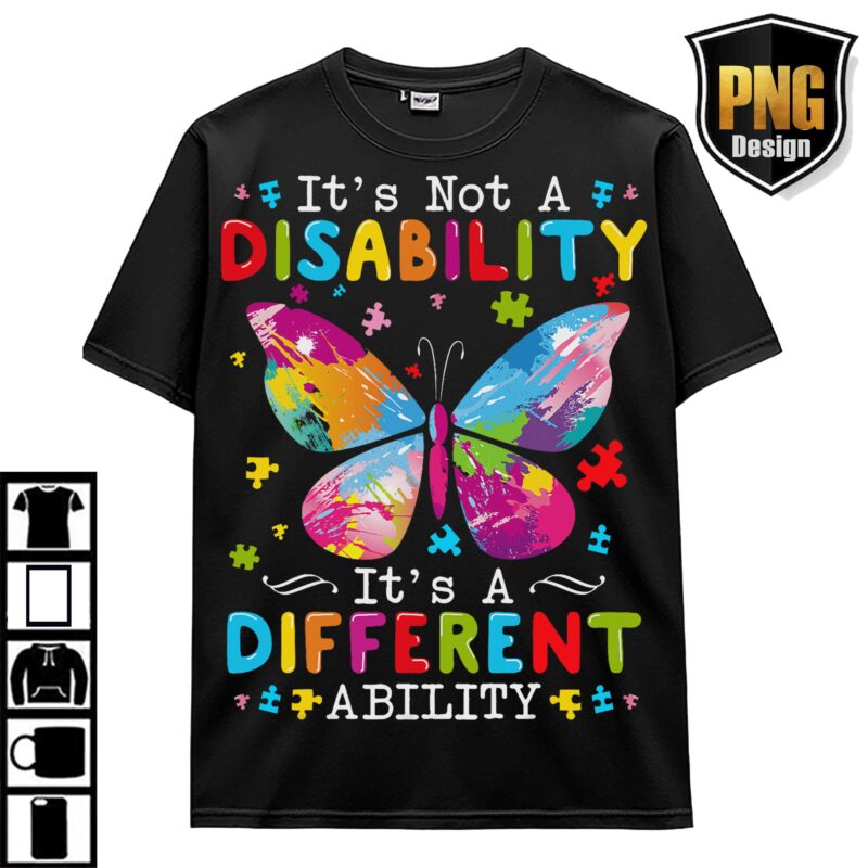 April Wear Blue Autism Awareness Be Kind Animal Elephant Dinosaur Puzzle T-Shirt Design 20 PNG
