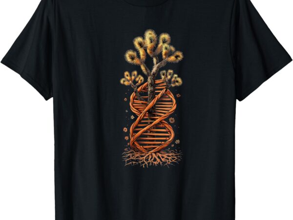 Joshua tree dna nature art lover wildlife hiking outdoors t-shirt