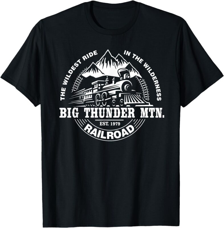 Journey to Big Thunder Mountain Railroad Theme Park T-Shirt