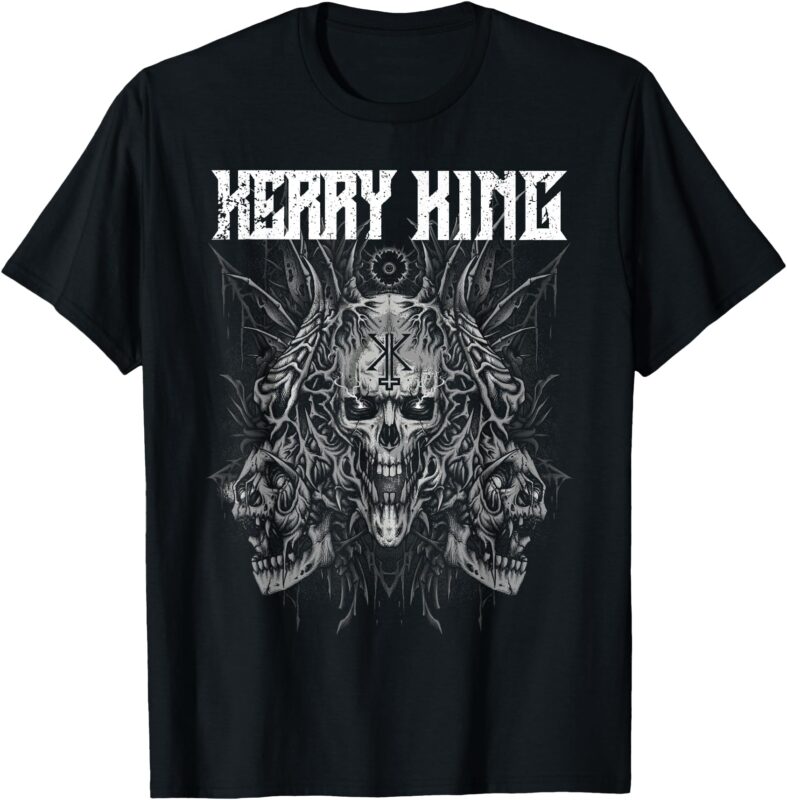 Kerry King – Multi Skull Grey T-Shirt
