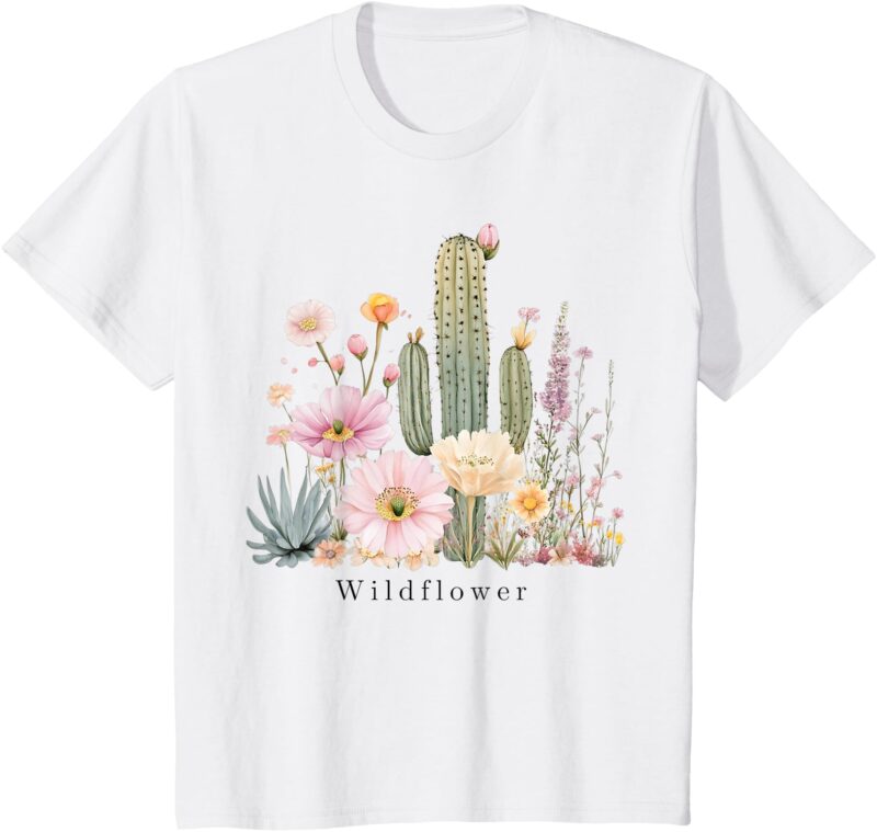 Kids _Wildflower_ Boho Desert Flowers T-Shirt