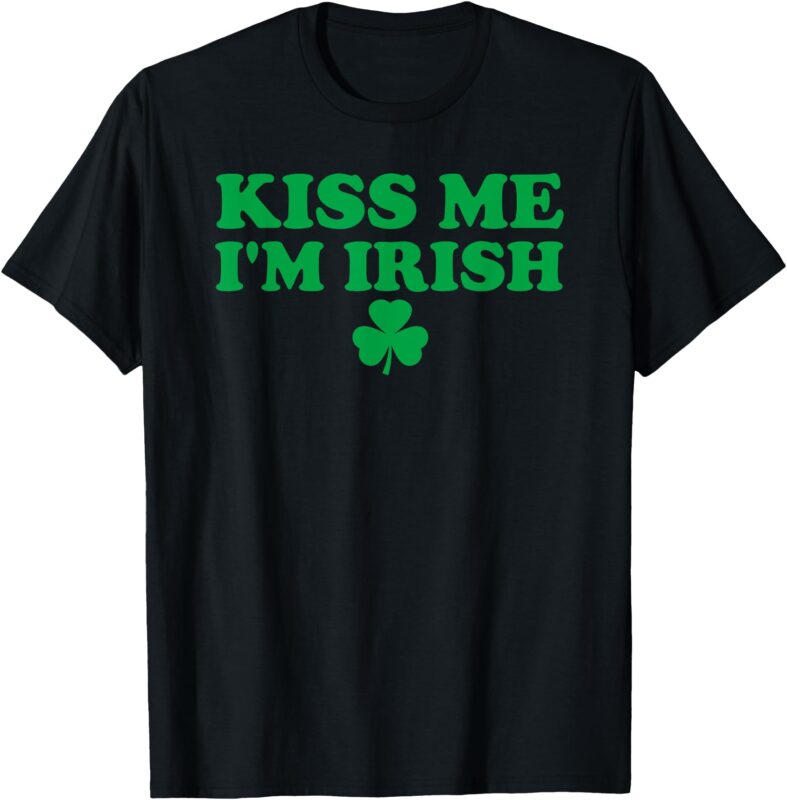 Kiss Me I’M Irish Lucky Shamrock St.Patricks Day For Couple T-Shirt
