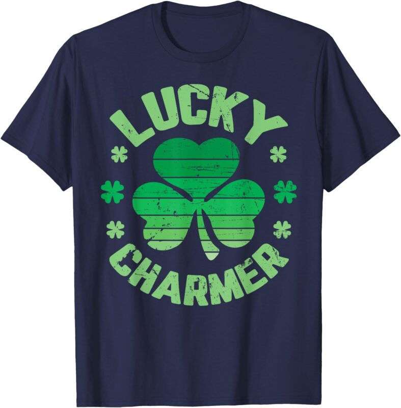 LUCKY CHARMER Boys Kids Girl Funny St. Patrick’s Day T-Shirt