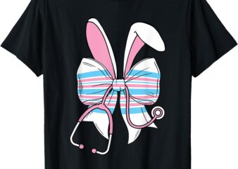 Labor And Delivery Nurse Easter Bunny Ears Baby Blanket OB T-Shirt
