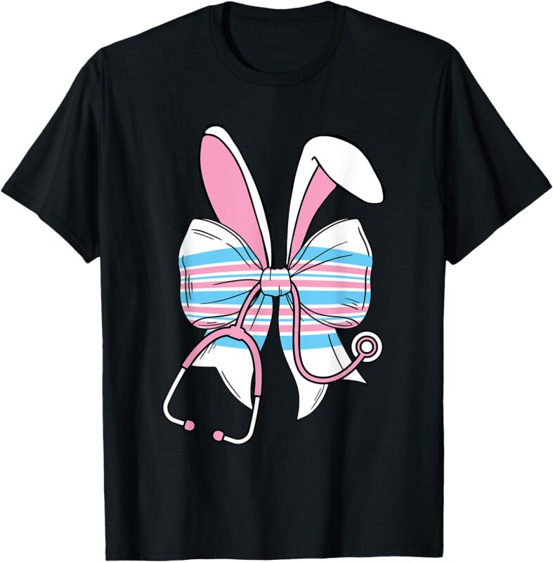 Labor And Delivery Nurse Easter Bunny Ears Baby Blanket OB T-Shirt