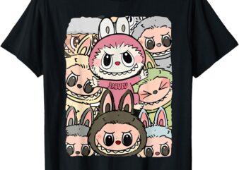 Labubu Cute Labubu The Monsters Pink Meme T-Shirt