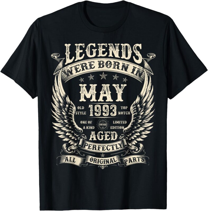 Legends Were born in 1993 32nd Bday gifts For Men May T-Shirt