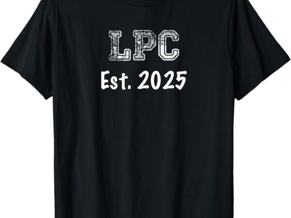 Licensed professional counselor gift – lpc established 2025 t-shirt
