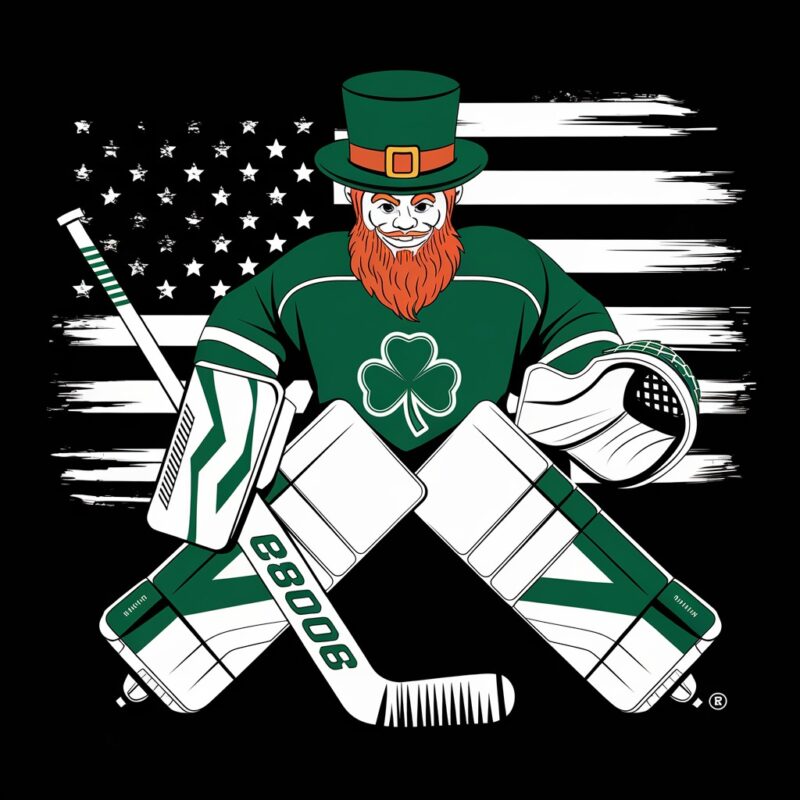 Lucky Goalie Irish Pride Meets American Ice