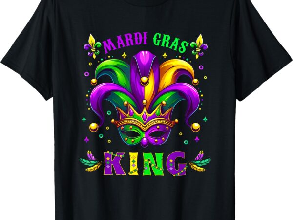 Mardi gras king fun mardi gras carnival 2025 gift men boy t-shirt
