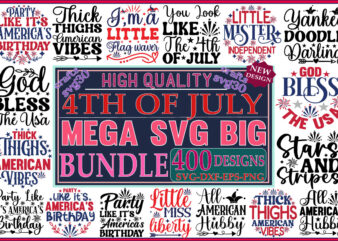 4th of July SVG Mega Bundle 4th July Big Bundle 400 DESIGNS