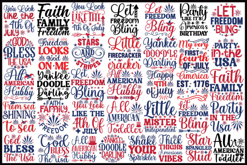 4th of July SVG Mega Bundle 4th July Big Bundle 400 DESIGNS
