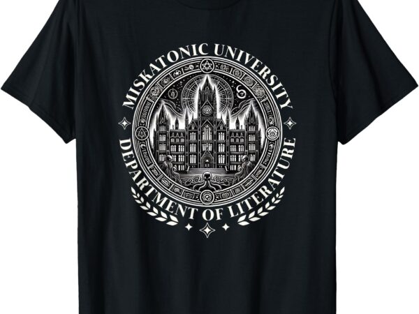 Miskatonic university call cthulhu necronomicon lovecraftian t-shirt