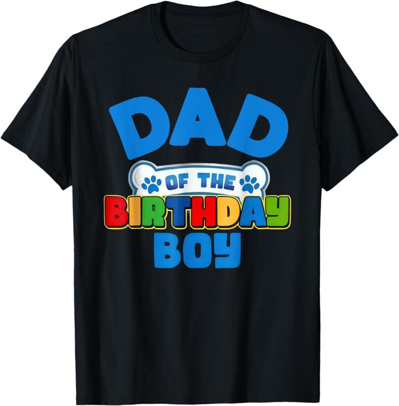 Mom And Dad Of The Birthday Boy Dog Family Party Decorations T-Shirt