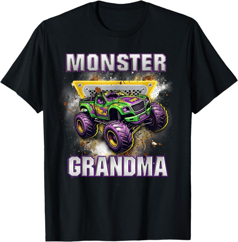 Monster Truck Grandma Truck Are My Jam Truck Lovers T-Shirt