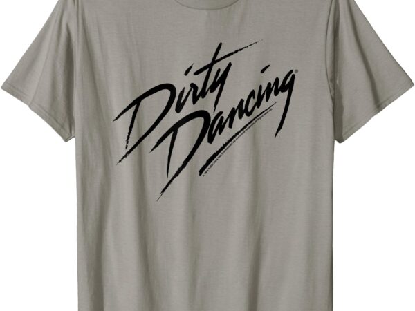 Movie black text logo t-shirt