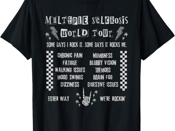Multiple sclerosis world tour ms awareness month ms warrior t-shirt
