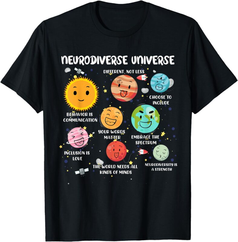 Neurodiverse Universe Special Education Autism Awareness T-Shirt