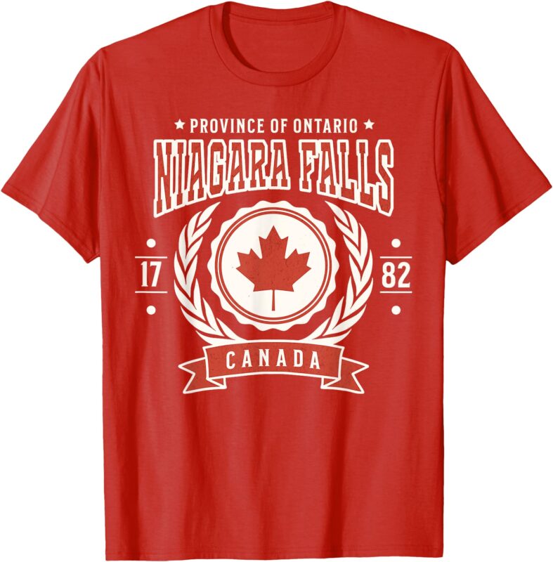 Niagara Falls Canada Day Flag Canadian Pride Souvenir T-Shirt