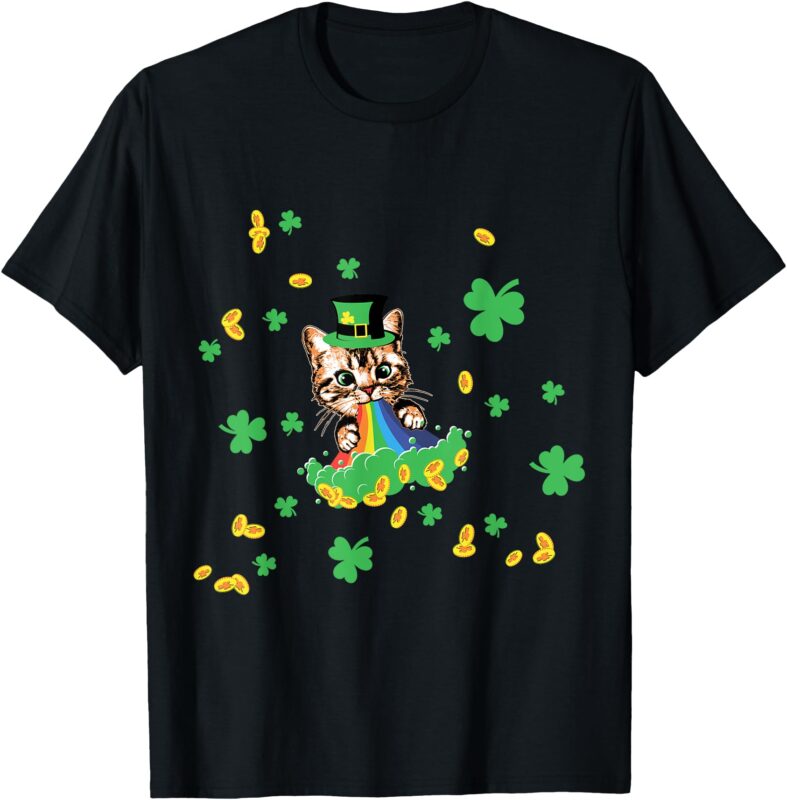Nicole’s Ginger Cat Pukes St. Patrick’s Day T-Shirt