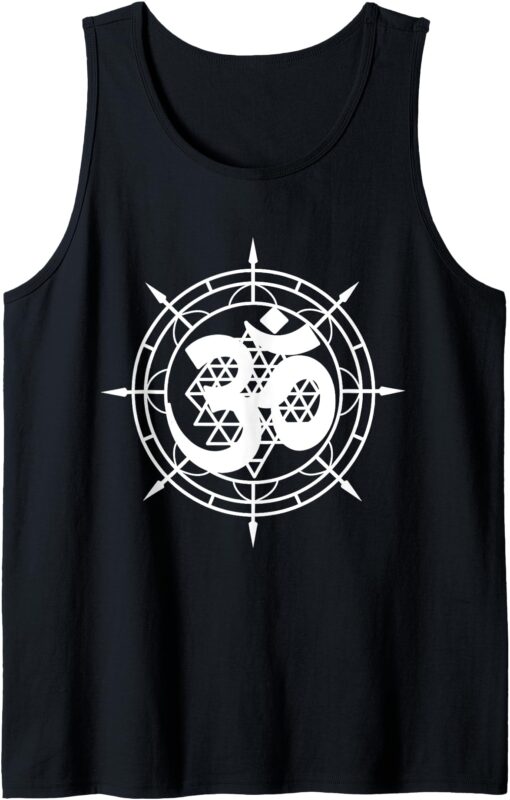 Om Yantra Spiritual Symbol Meditation Yoga Mindfulness Aum Tank Top