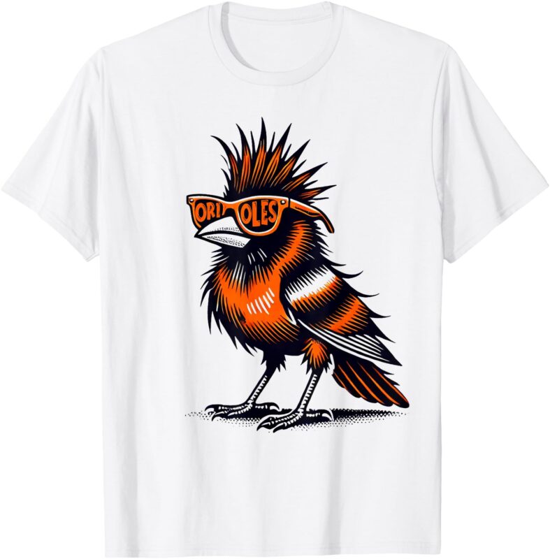 Oriole Bird Owners Oriole Lovers Orange Graphic Design T-Shirt