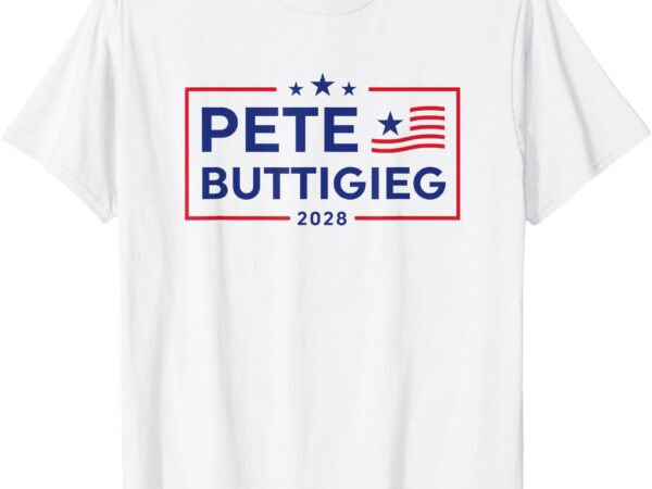 Pete buttigieg 2028 for president election campaign us flag t-shirt
