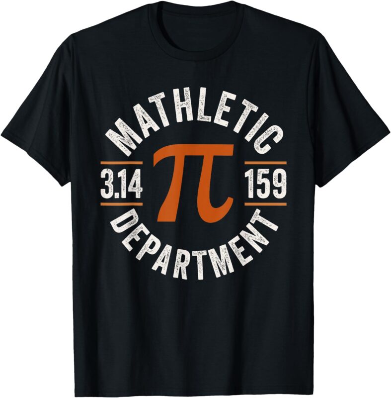Pi Shirt Teacher Mathletic Department Vintage 3.14 Pi day T-Shirt