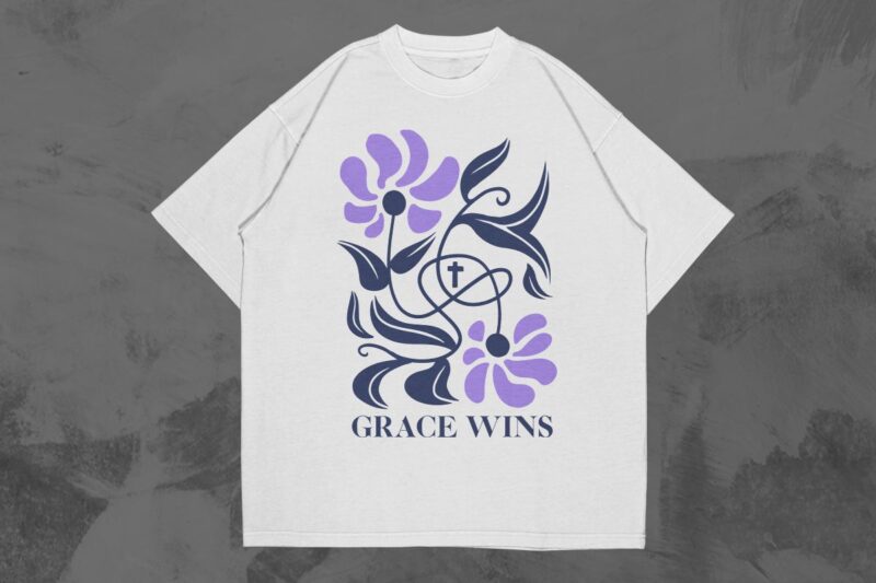 AESTHETIC CHRISTIAN T-SHIRT DESIGNS BUNDLE VOL. 1