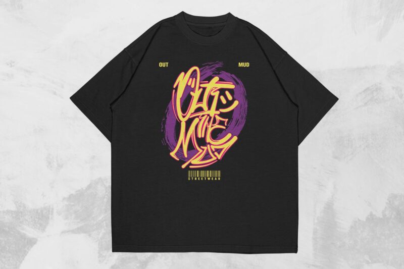 Futuristic Streetwear Graffiti T-shirt Designs Bundle Vol. 2
