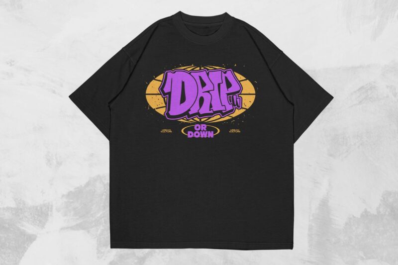Futuristic Streetwear Graffiti T-shirt Designs Bundle Vol. 1